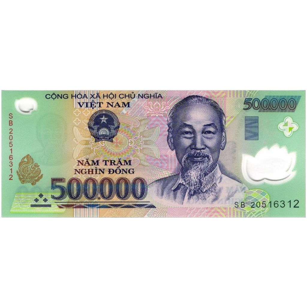 năm trăm nghìn five hundred thousand dong