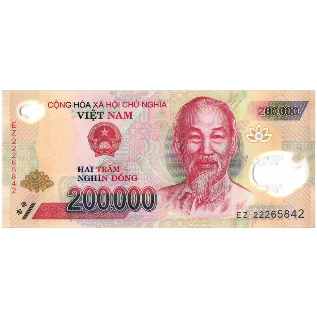 hai trăm nghìn two hundred thousand dong