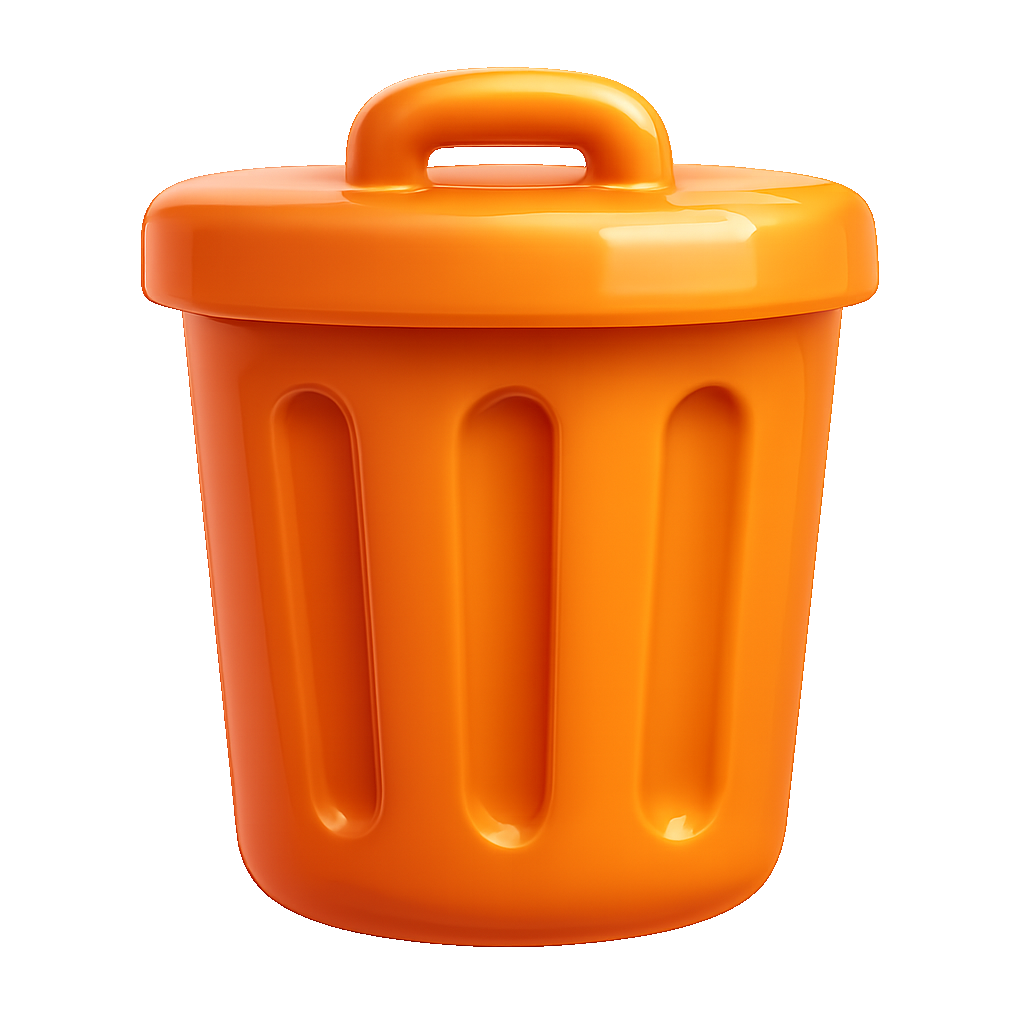 thùng rác trash can