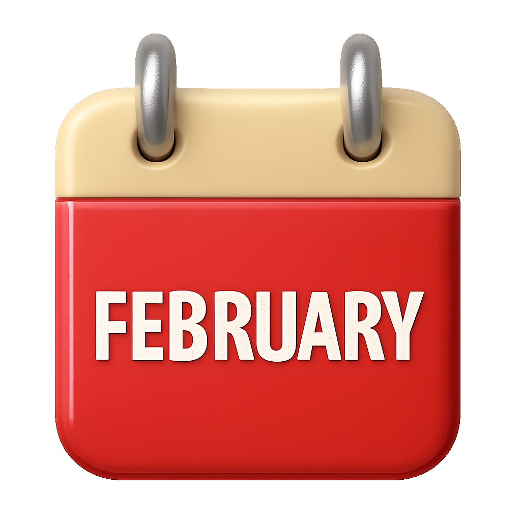 tháng hai February