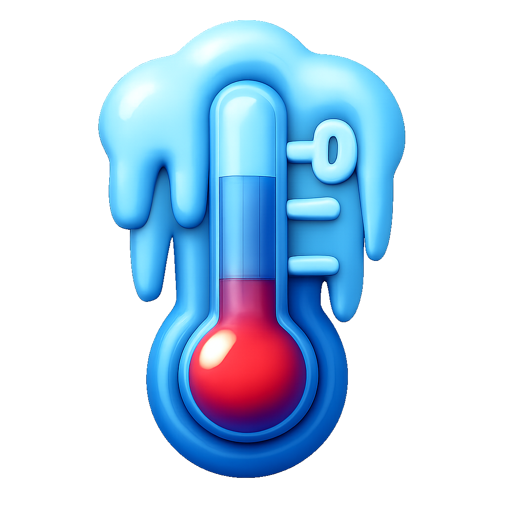 dưới 0 độ below zero