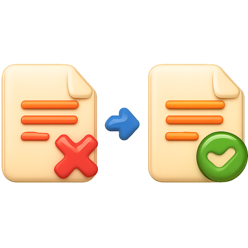 sửa lại to correct