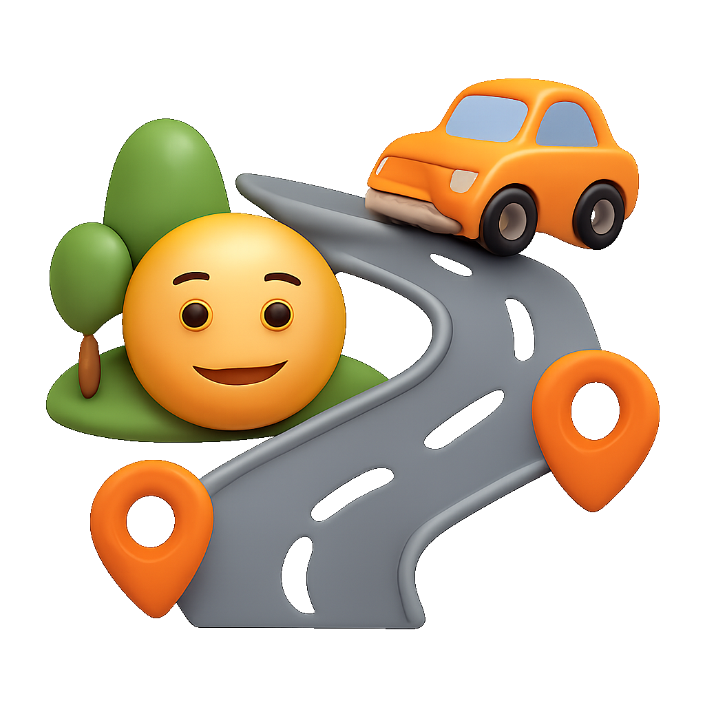 trên đường đi on the way
