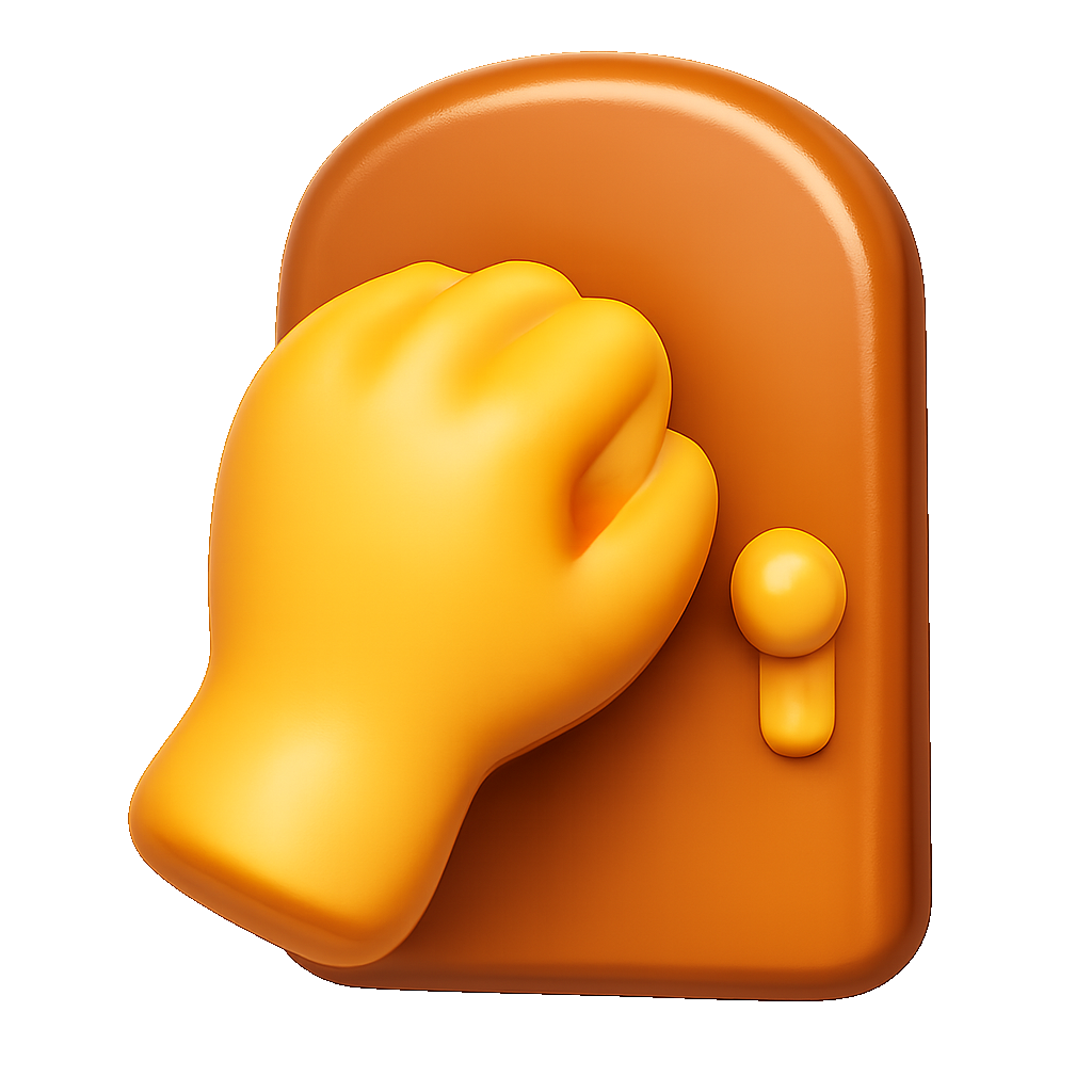 gõ cửa to knock