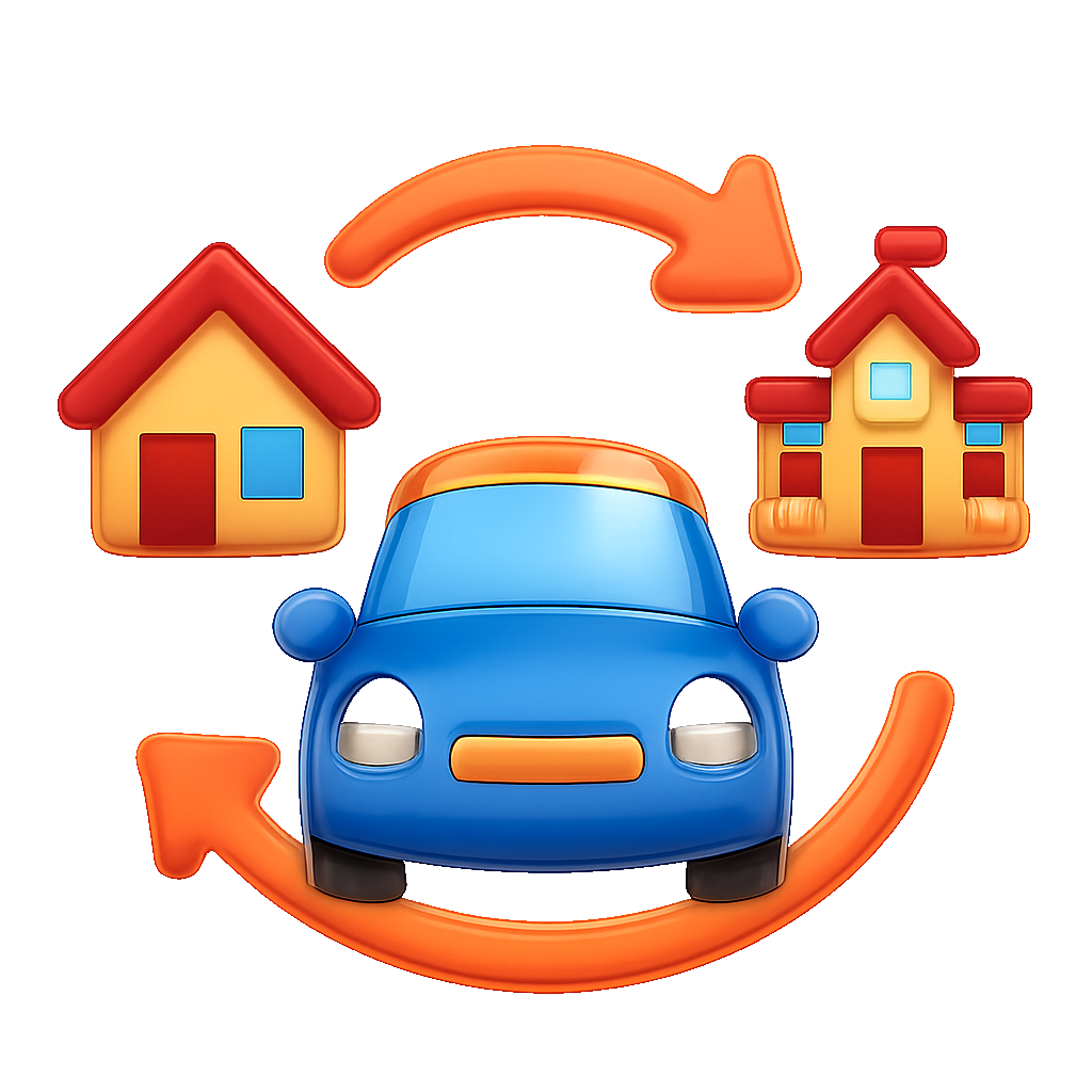 đưa đón to pick up and drop off