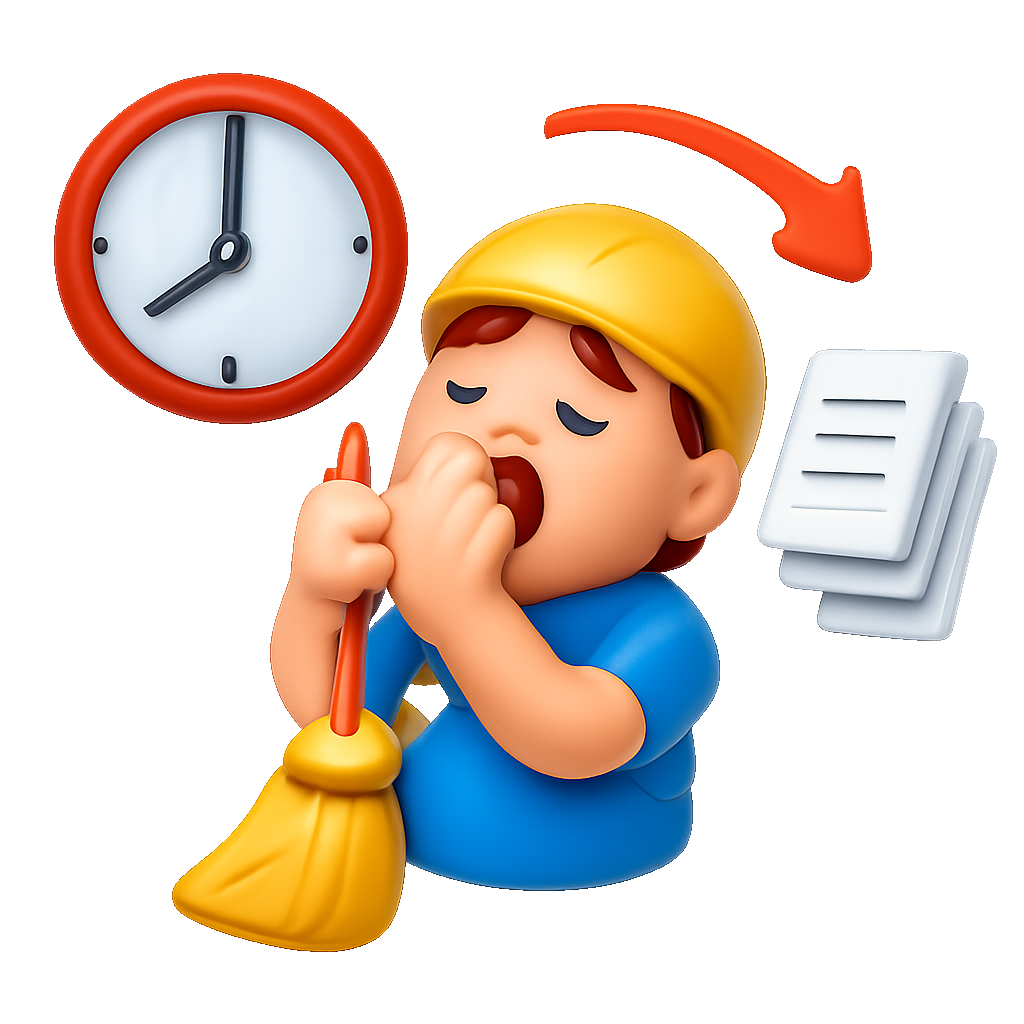 怠工 đình công lười biếng