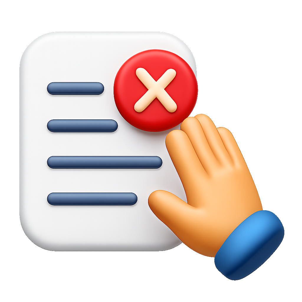 bác bỏ to reject