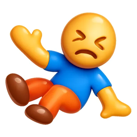 摔倒 ngã