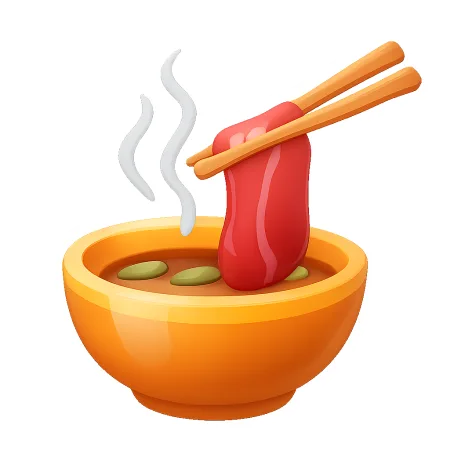 涮 nhúng
