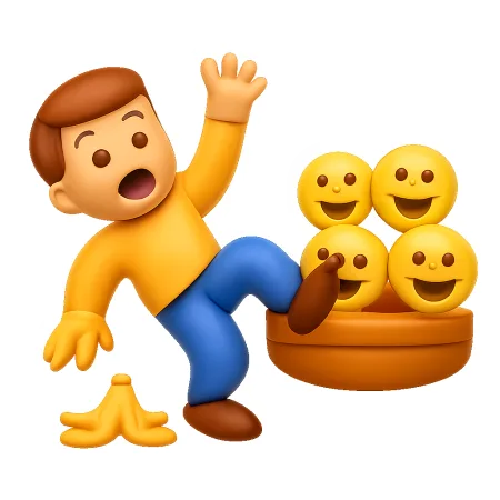 闹笑话 làm trò cười