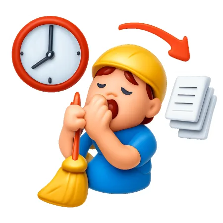 怠工 lười biếng trong công việc