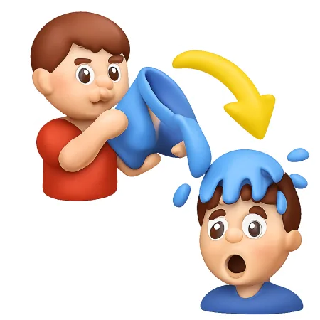 泼冷水 dội gáo nước lạnh