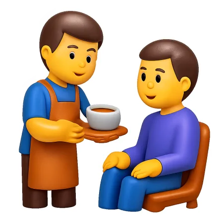 侍候 phục vụ