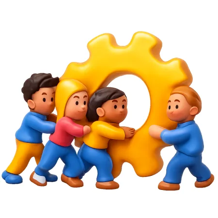 齐心协力 đồng lòng hợp sức